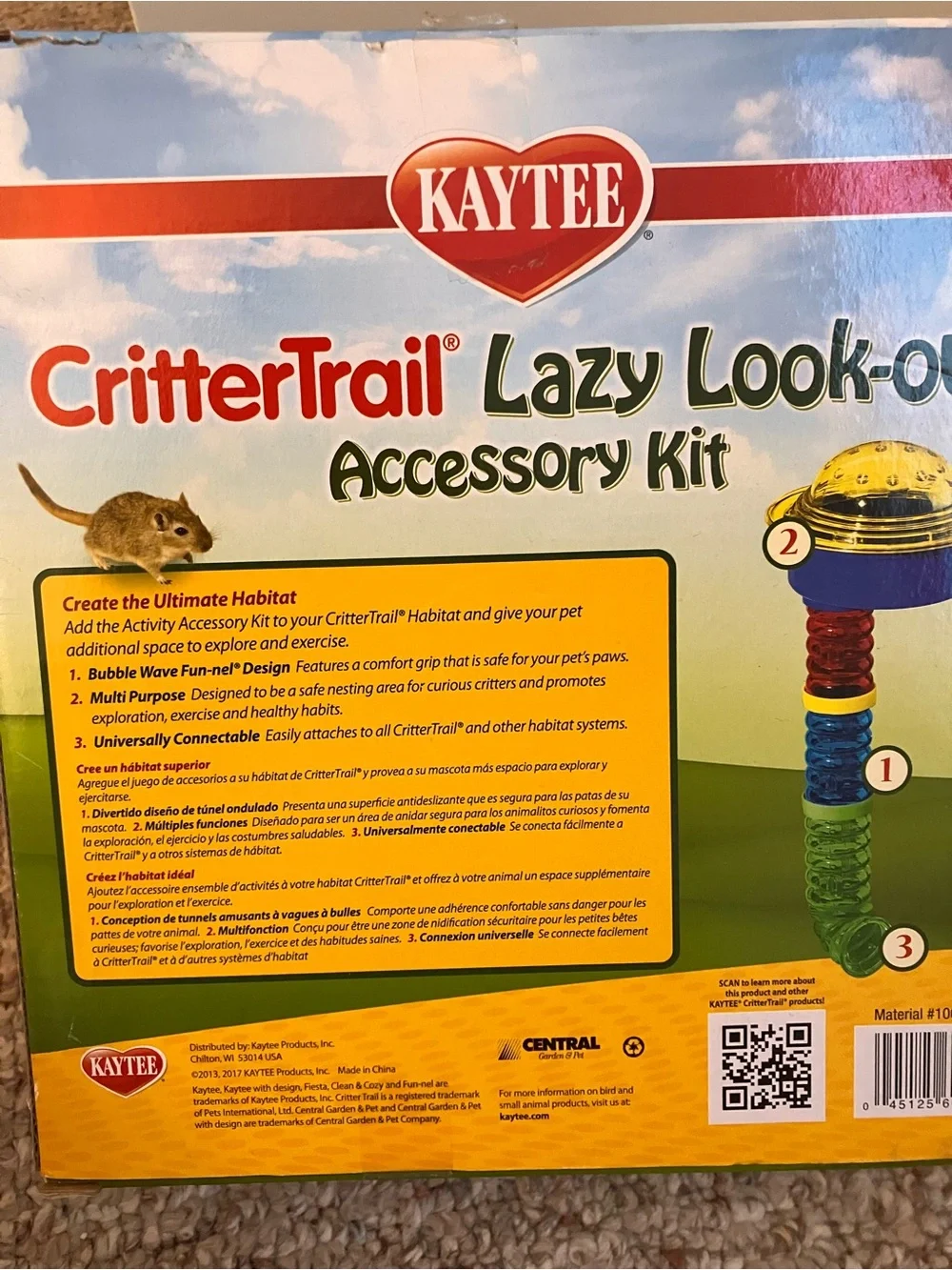 New Kaytee CritterTrail Lazy Look-out Accessory Kit